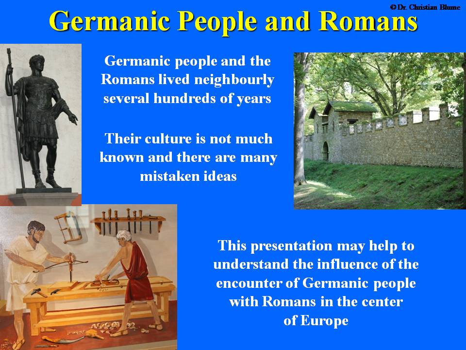 Germanic People and Romans